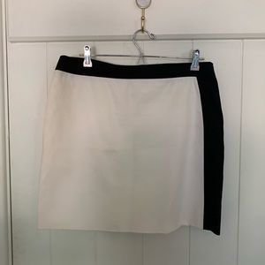 black and white skirt